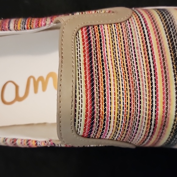 Sam Edelman “Peony” Multi Color Slip On Sneakers Size 9 Fabric Casual Shoes - Picture 2 of 9